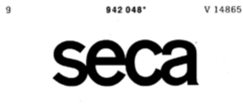 seca Logo (DPMA, 25.10.1975)