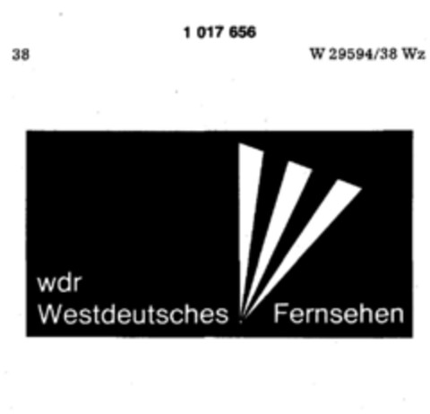 wdr Westdeutsches Fernsehen Logo (DPMA, 30.03.1979)