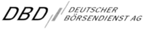 DBD DEUTSCHER BÖRSENDIENST AG Logo (DPMA, 02/10/2000)