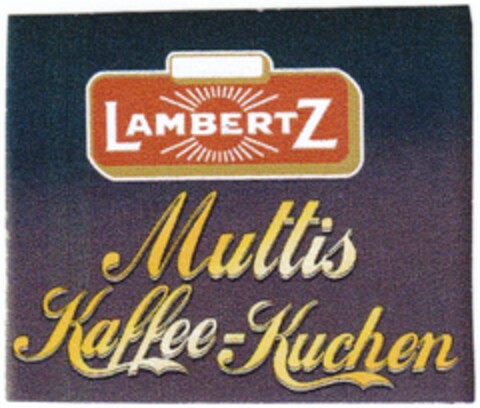 LAMBERTZ Muttis Kaffee-Kuchen Logo (DPMA, 16.12.2009)