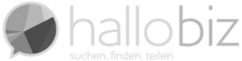 hallobiz suchen. finden. teilen Logo (DPMA, 06.10.2014)