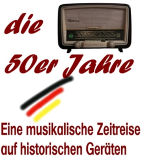 die 50er Jahre Eine musikalische Zeitreise auf historischen Geräten Logo (DPMA, 12/15/2015)