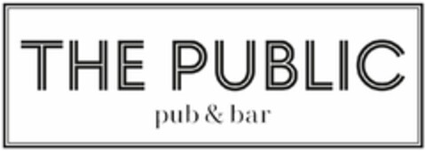 THE PUBLIC pub & bar Logo (DPMA, 13.11.2023)