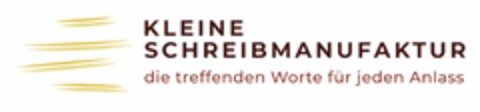 KLEINE SCHREIBMANUFAKTUR die treffenden Worte für jeden Anlass Logo (DPMA, 19.12.2024)