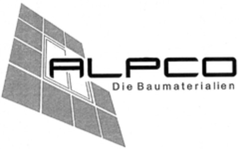 ALPCO Die Baumaterialien Logo (DPMA, 17.12.2007)