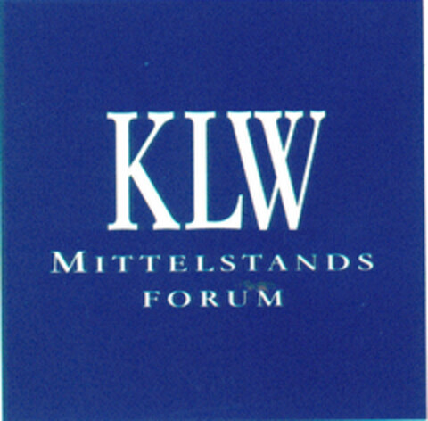 KLW MITTELSTANDS FORUM Logo (DPMA, 04.04.1995)