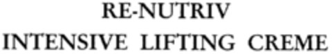 RE-NUTRIV INTENSIVE LIFTING CREME Logo (DPMA, 27.06.1996)