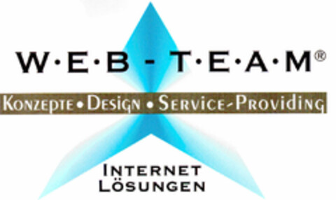 WEB - TEAM KONZEPTE DESIGN SERVICE-PROVIDING INTERNET LÖSUNGEN Logo (DPMA, 25.06.1998)