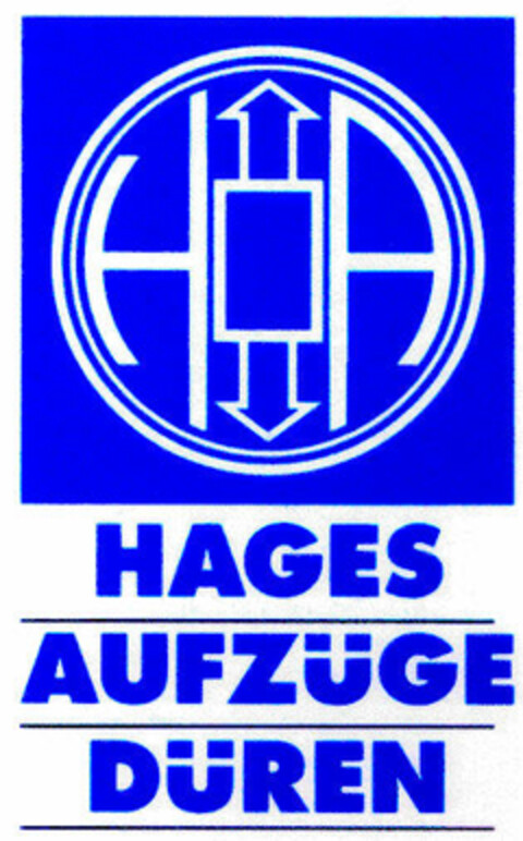 HAGES AUFZÜGE DÜREN Logo (DPMA, 29.12.1998)