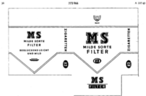 MS MILDE SORTE FILTER 12 Logo (DPMA, 30.03.1961)