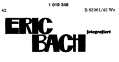 ERIC BACH fotografiert Logo (DPMA, 09/07/1979)