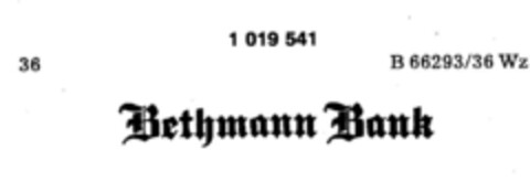 Bethmann Bank Logo (DPMA, 02.05.1979)