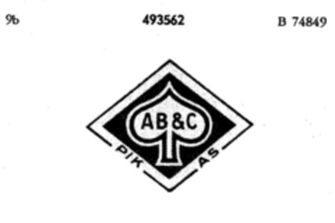 AB&C PIK AS Logo (DPMA, 25.09.1936)