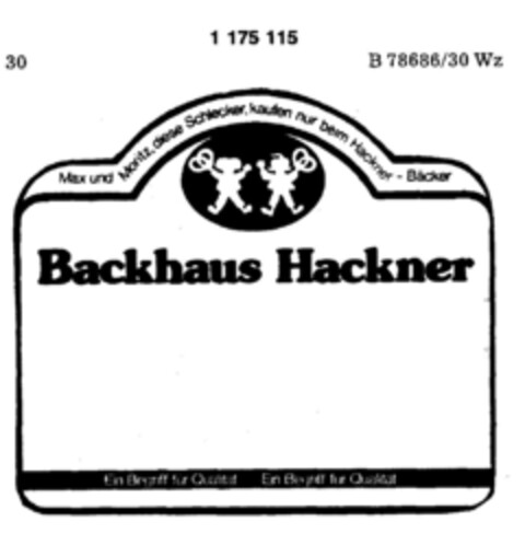 Backhaus Hackner Logo (DPMA, 08.02.1986)