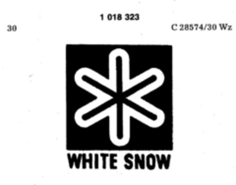 WHITE SNOW Logo (DPMA, 07/14/1979)