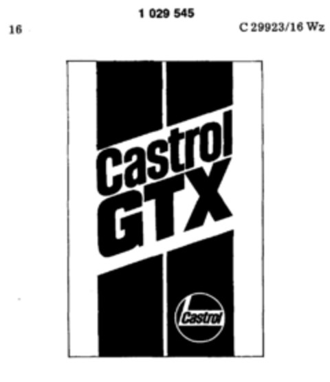 Castrol GTX Logo (DPMA, 13.01.1981)