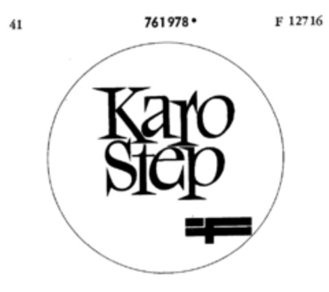 Karo Step Logo (DPMA, 14.04.1962)