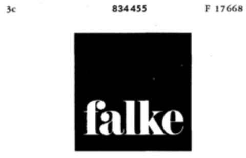 falke Logo (DPMA, 26.10.1966)