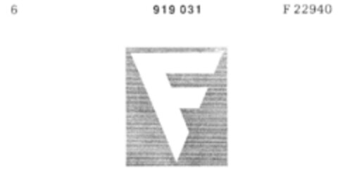 F Logo (DPMA, 12.10.1971)