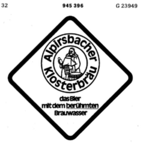 Alpirsbacher Klosterbräu Logo (DPMA, 08/21/1975)