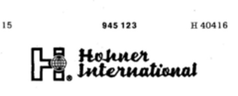 Hohner International Logo (DPMA, 19.04.1975)