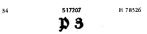 P 3 Logo (DPMA, 19.05.1939)