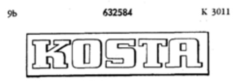 KOSTA Logo (DPMA, 08/02/1951)