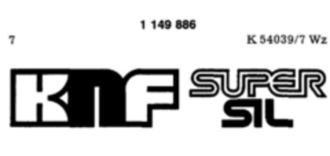 KNF SUPER SIL Logo (DPMA, 25.02.1989)