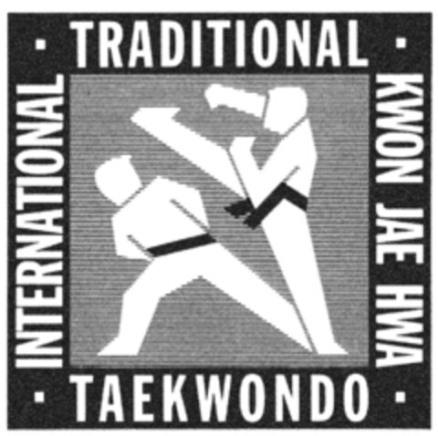 INTERNATIONAL TRADITIONAL TEAKWONDO KWON JAE HWA Logo (DPMA, 09/14/1990)