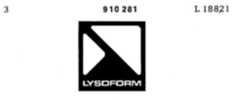 LYSOFORM Logo (DPMA, 01.11.1972)