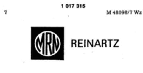 MRN REINARTZ Logo (DPMA, 17.03.1980)