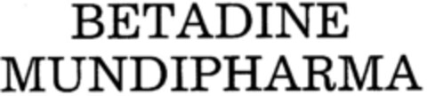 BETADINE MUNDIPHARMA Logo (DPMA, 12.04.1984)