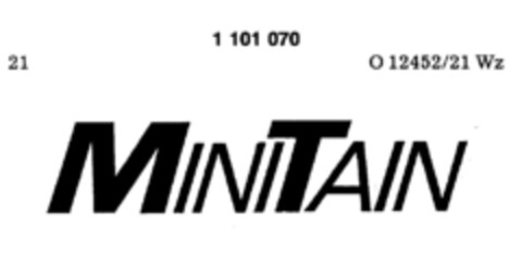 MINITAIN Logo (DPMA, 29.03.1986)