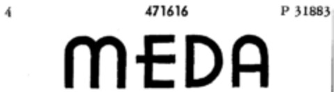 MEDA Logo (DPMA, 06.07.1934)