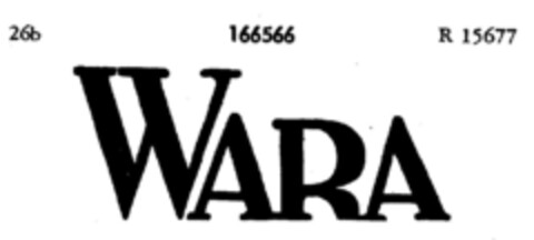 WARA Logo (DPMA, 10/03/1912)