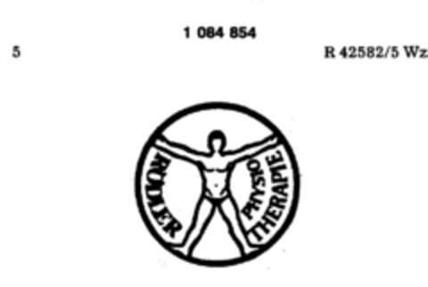 RÖDLER PHYSIO THERAPIE Logo (DPMA, 24.11.1984)