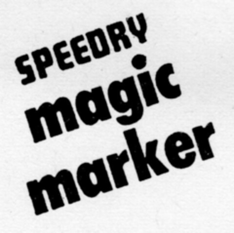 SPEEDRY magic marker Logo (DPMA, 18.07.1958)