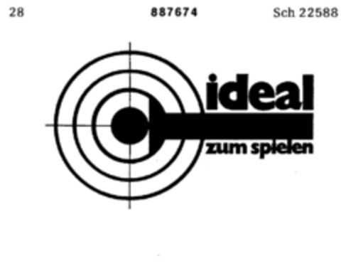 ideal zum spielen Logo (DPMA, 30.12.1970)