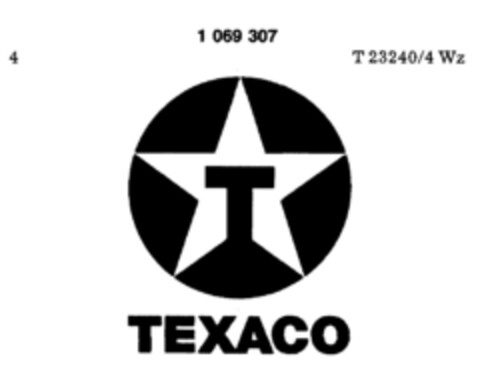 T TEXACO Logo (DPMA, 22.02.1984)