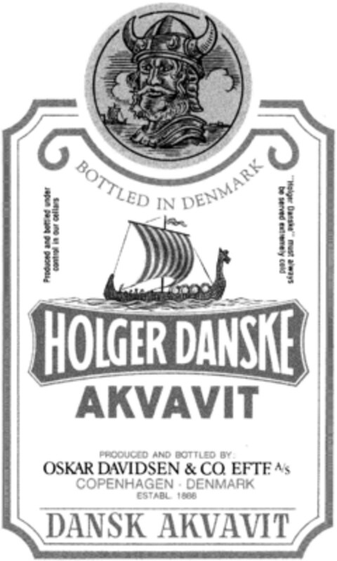 HOLGER DANSKE AKVAVIT Logo (DPMA, 10.12.1992)
