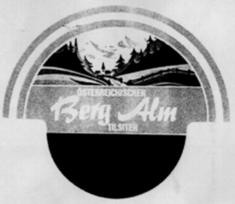 Berg Alm ÖSTERREICHISCHER  TILSITER Logo (DPMA, 05/07/1990)