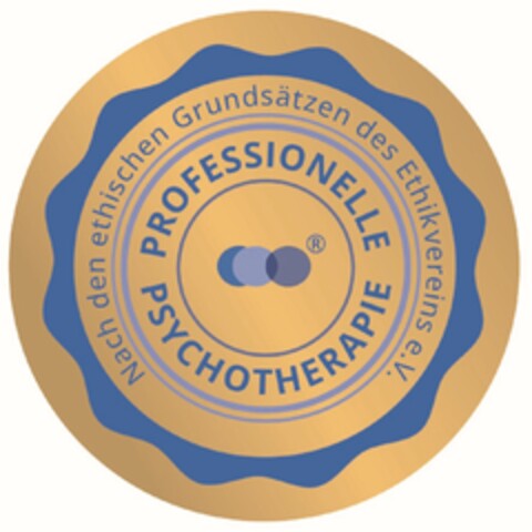 PROFESSIONELLE PSYCHOTHERAPIE Nach den ethischen Grundsätzen des Ethikvereins e.V. Logo (DPMA, 11/10/2023)