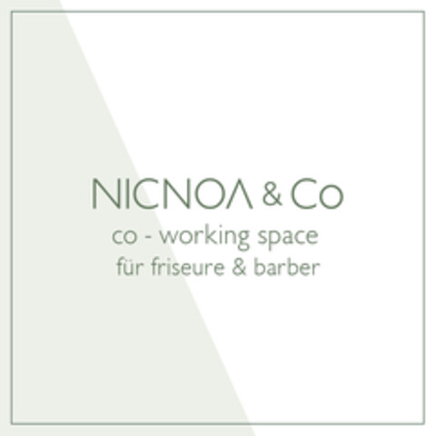 NICNOA & Co co-working space für friseure & barber Logo (DPMA, 26.02.2023)