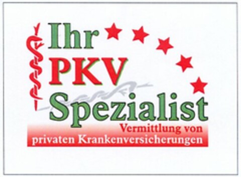 Ihr PKV Spezialist Vermittlung von privaten Krankenversicherungen Logo (DPMA, 23.06.2004)