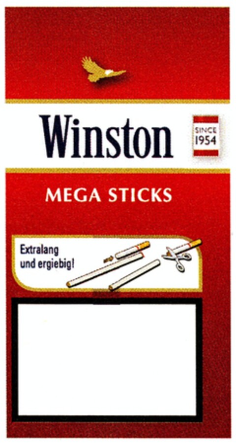 Winston MEGA STICKS Logo (DPMA, 05.09.2007)