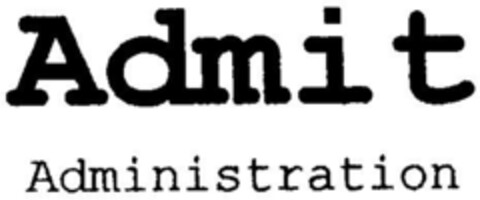 Admit Administration Logo (DPMA, 13.02.1995)