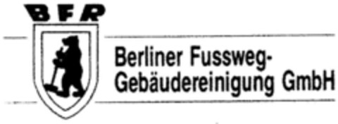 BFR Berliner Fussweg-Gebäudereinigung GmbH Logo (DPMA, 01/16/1997)