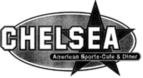 CHELSEA American Sports-Cafe & Diner Logo (DPMA, 02/22/1998)
