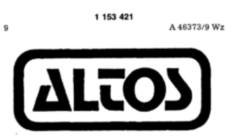 ALTOS Logo (DPMA, 08.05.1989)