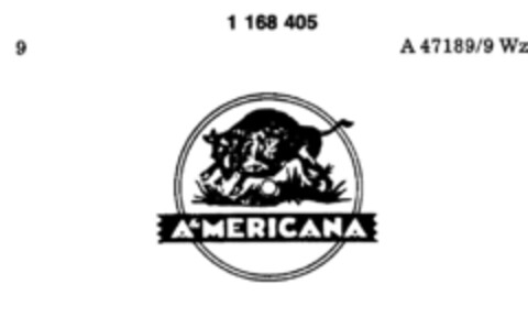 A&MERICANA Logo (DPMA, 11/03/1989)